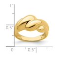 thumbnail image 2 of 14k Gold Dome Ring High Polish Fashion Size 7 Ring for Women - 4.0 Grams, 2 of 2