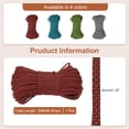 thumbnail image 2 of Uxcell Paracord Parachutes Cord Spool Survival Strong Rope String for Camping and Outdoor Activities Red/Black, 2 of 7