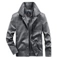 thumbnail image 5 of Vedolay Mens Jackets Open Front Cardigans Soft Draped Ruffle Jackets Grey,2XL, 5 of 5
