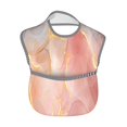 thumbnail image 2 of Zufioo Abstract Marble Texture Print Toddler Adjustable Waterproof Bib, 11.6x15 Inch Feeding Bib Suitable for 6-24 Month Babies, 2 of 8
