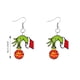 thumbnail image 2 of Grinch Earrings Grinch Christmas Decorations 1 Pair Cute Cartoon Grin-ch Earrings Gift For Women Girl Birthday/Valentine's Day/Anniversary, 2 of 3