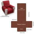 thumbnail image 2 of With Elastic Straps Recliner chair covers Recliner cover Waterproof Washable Slipcover 23in Chair protectors covers Large recliner covers for wide recliner, 2 of 9