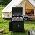 thumbnail image 4 of 52 Inch Black 4+1 Burner Propane Gas Grill, 4 of 10