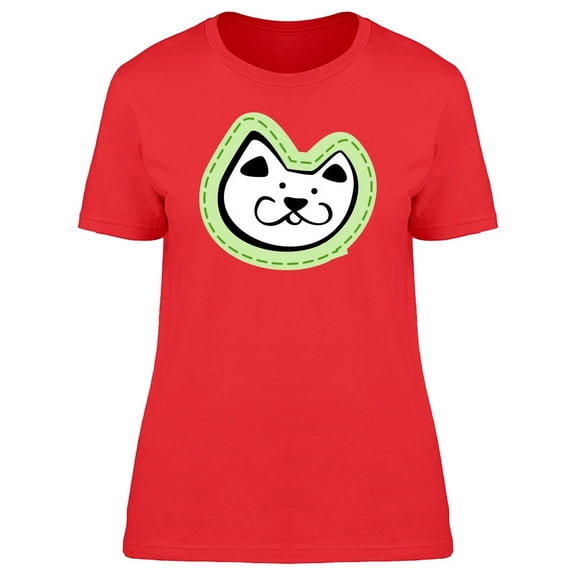 Cool Kitten Head Doodle T-Shirt Women -Image by Shutterstock, Female Medium