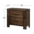 thumbnail image 2 of Nightstand Bedside Tables End Side Table For Bedroom Living Room Brown, 2 of 5