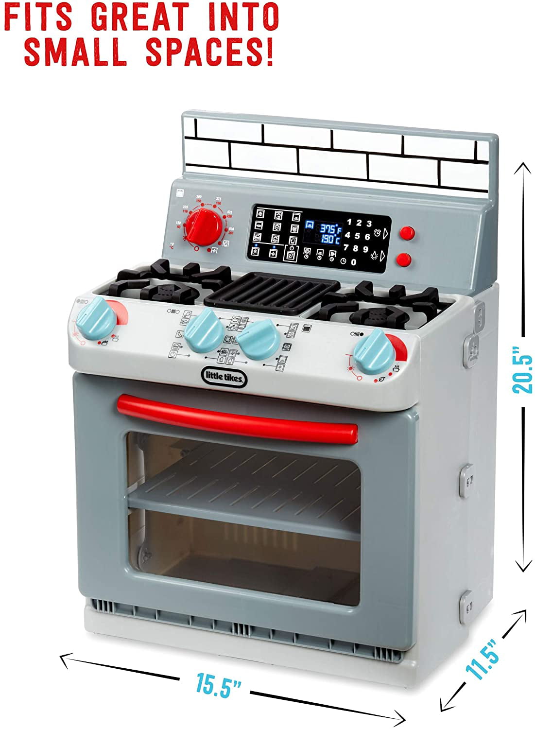 Little Tikes Retro ‘50s Inspired Oven Realistic Pretend Play Kitchen Appliance