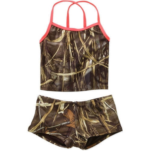 girls camo bathing suit