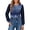 L Blue Print, variant on UVN Blouses for Women Dressy Lace Pleated Tunic Tops Casual Long Sleeve Fall Shirts