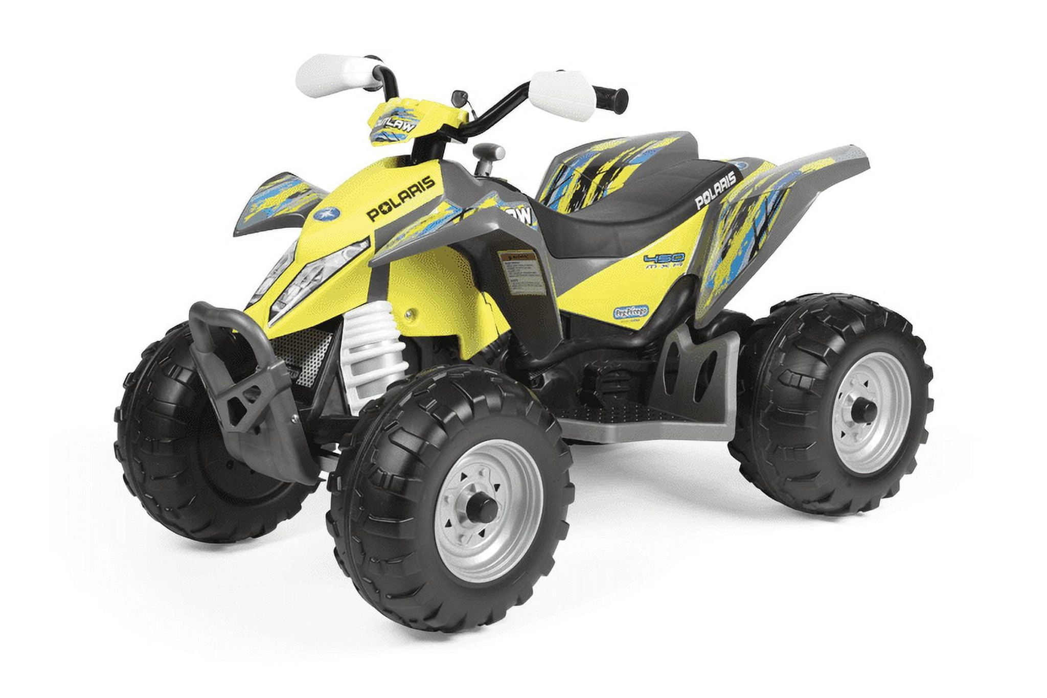 Peg Perego Polaris Outlaw Citrus 12 Volt Ride on ATV