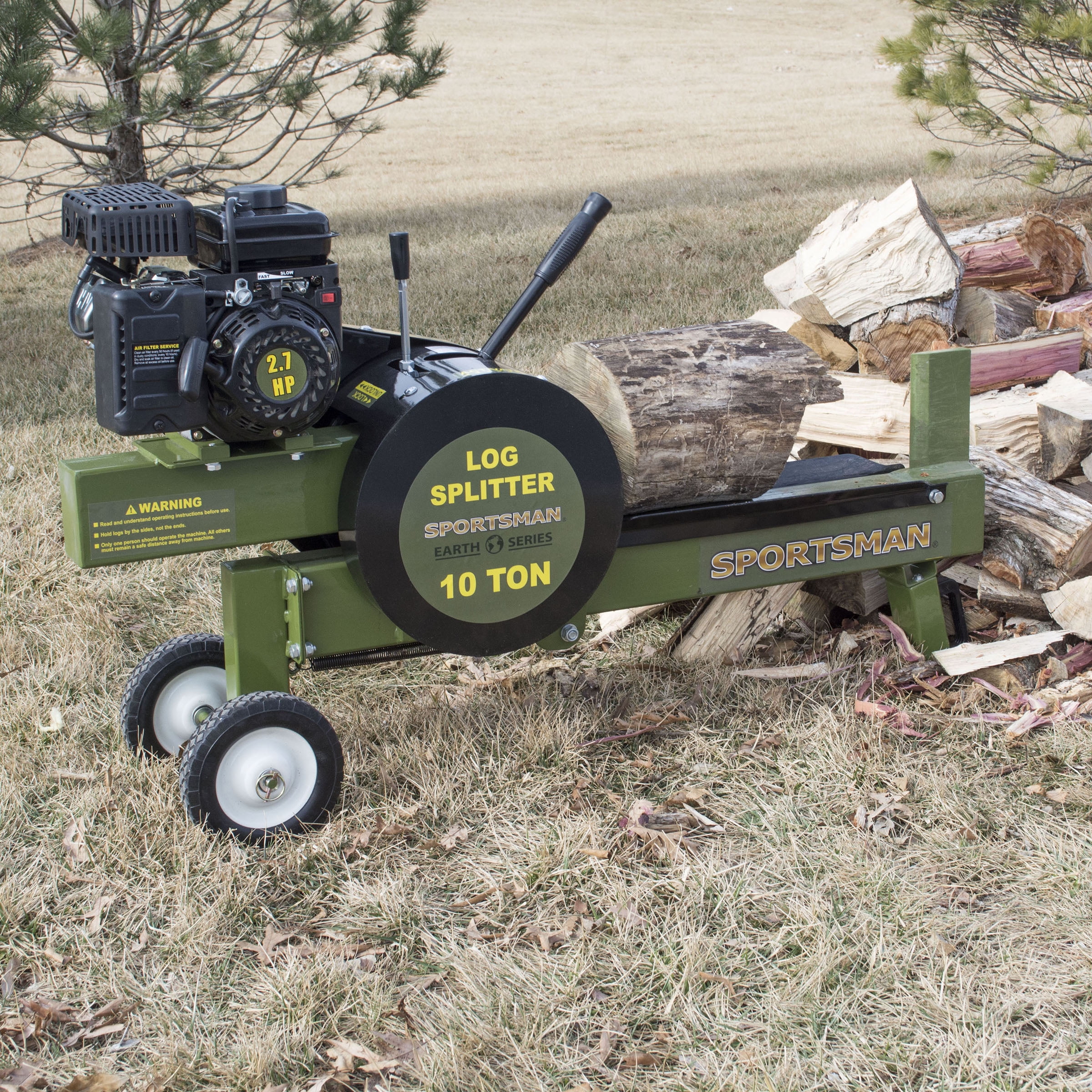 Sportsman Earth Series 10 Ton Gas Powered Kinetic Log Splitter