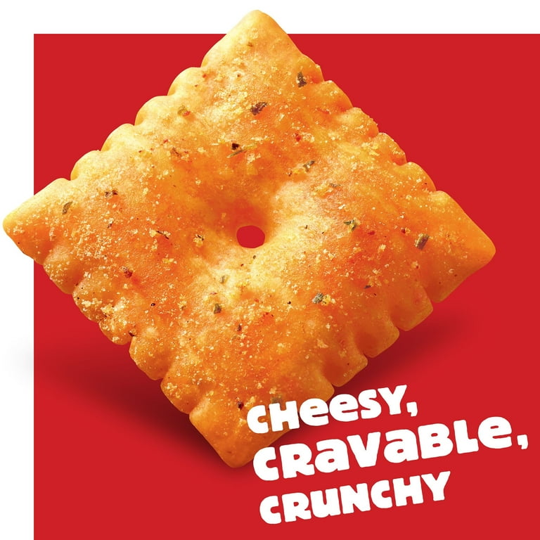 2 pack) Cheez-It Hot and Spicy Cheese Crackers, Baked Snack