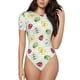 thumbnail image 1 of Balery Insects Body de cuello redondo de manga corta para mujer Tops de manga corta Tops básicos-Large, 1 of 7