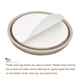 thumbnail image 4 of Deslizadores para Muebles Uxcell, Pads Redondos Autoadhesivos de Plástico para Suelos de Alfombra, Baldosa, Vinilo y Madera Dura 2" 4Pcs, 4 of 6