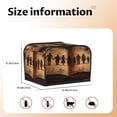 thumbnail image 3 of Cauagu Vintage Family History Book for 4 Slice Toaster Cover (11.4''×7.9''×7.5'') Bread Machine Cover Toaster Protector Kitchen Appliance Dust Cover, 3 of 7