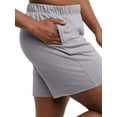 thumbnail image 4 of Hanes Originals Womens French Terry Raw Edge Shorts, 5" Inseam, Sizes XS-XXL, 4 of 6