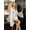 White, variant on Amore XY Women's Satin Robe Chemise Set