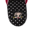 thumbnail image 6 of Women's Betty Boop Polka Dot Red and Black Slippers, Large (9-10), 6 of 9