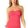 Twist-Front Ruched Tankini Top