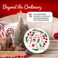 thumbnail image 4 of Merry Christmas Candy Cane Ornament, Festive Red and Green Holiday Decor Ceramic Ornament - 3 Inch Christmas Tree Round Ornament - Xmas Holiday Decor - String Included - ORNW0254, 4 of 5