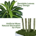 thumbnail image 2 of Keeplush 5FT Artificial Dracaena Tree with White Tall Planter - High-Density Silk Faux Yucca Fake Tree for Indoor Home Office Decor, Large Tall Artificial Floor Plant (150cm/5ft), 2 of 7
