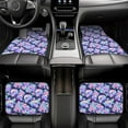 thumbnail image 7 of Naloa pinkk flower crystal Skull Car Foot Mat Set of 4 Pieces - Universal Floor Liner Neoprene Full Set Floor Mats for Cars Trucks SUV, 7 of 7
