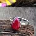 thumbnail image 4 of Handmade Ruby Gemstone Ring: 925 Sterling Silver, July Birthstone, 4 of 6