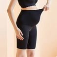 thumbnail image 3 of Avrntaa Women's Maternity Biker Shorts - Over Belly High Waist Comf Pregnancy Workout Yoga Shorts, 3 of 8