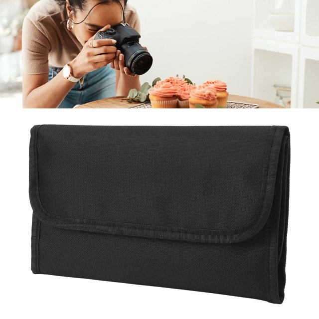 Pochette Filtrante pour Objectif, Étui Filtrant pour Objectif Pliant en Nylon, pour Filtre Rond Ou Carré, Pochette Photographique pour Objectif pour Filtre 25mm-86mm