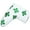 White, variant on Golf Putter Cover Blade Head Cover Four Leaf Clover Pattern with V-Closure Luck for Golf Headcover