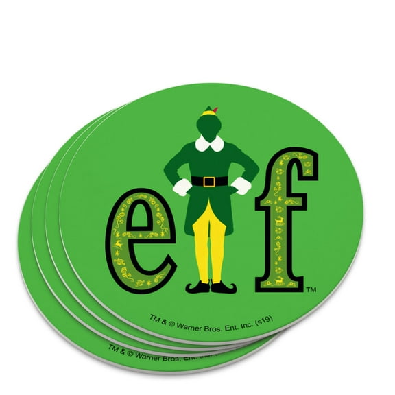 Elf Movie Logo Novelty Coaster Set