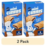 (2 pack) Pillsbury Mini Cinnis, Pull-Apart Cinnamon Rolls, 4 Rolls, 9.16 oz