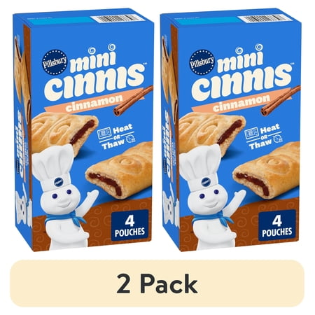 (2 pack) Pillsbury Mini Cinnis, Pull-Apart Cinnamon Rolls, 4 Rolls, 9.16 oz