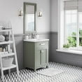 thumbnail image 3 of Water Creation Myra 24" Wood Single Bathroom Vanity in Glacial Green & White, 3 of 8