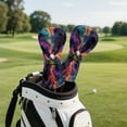 thumbnail image 3 of Yuyamidu Golf Ball Golf Head Covers, Waterproof Leather Golf Club Head Covers Funny Club Protection, Designed to Fit Driver Fairway Hybrid, 3 of 7