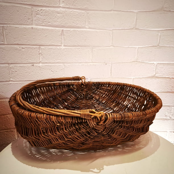 Brown Woven Basket | Fabric wall art for home decor retail