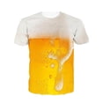 thumbnail image 7 of Qicasul Women T-Shirts Unisex Festival Beer Print Short Sleeve T Shirt Soft Crewneck Tee For Comfortable Daily Wear Casual Tops White,XXXXXXL, 7 of 7