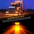thumbnail image 6 of Nilight 2.5Inch Oval Side Marker Light 10PCS Amber 2 Diode LED Trailer Clearance Light Fender Light Waterproof Surface Mounted for 10-30V Truck Camper Boat Lorry, 2 Years Warranty, 6 of 7