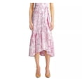 thumbnail image 3 of Charter Club Women's Printed Eyelet Ruffled Faux-Wrap Dress Dark Pink Size 16, 3 of 3