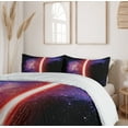 thumbnail image 6 of Ambesonne Galaxy Duvet Cover Sets, Space Theme, 2-Queen, Black, 6 of 7