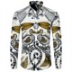 thumbnail image 1 of Camisa elegante para hombre con estampado de leopardo en 3D cuello vuelto botones manga larga ropa de calle vintage para hombre y mujer camisetas, 1 of 6