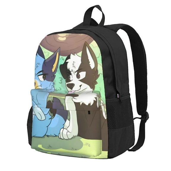 Kowoue Bluey Pattern Backpack – Stylish and Comfortable Casual Large Capacity Backpack, Adjustable Shoulder Bag for School, Travel