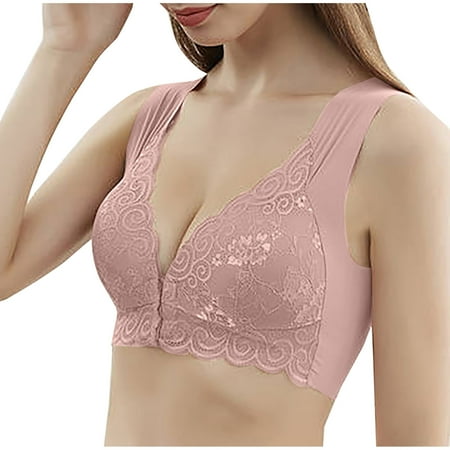 Mothers Day Tawop Bras for Women Summer Push Up Sport Plus Size Seamless Breathable Soild Comfortable Bra