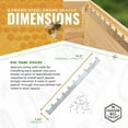 thumbnail image 4 of 20 Pack - Metal 9 Frame Steel Spacers for Spacing Bee Frames Evenly in a 10 Frame Honey Super Box or Brood Box; Attach to Frame Rest with Included Nails, 4 of 4