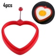 thumbnail image 2 of Paquete de 4 anillos de silicona para huevos, anillos para cocinar huevos de calidad alimentaria, molde antiadherente para huevos fritos, sándwiches de desayuno con panqueques, anillo para, 2 of 8