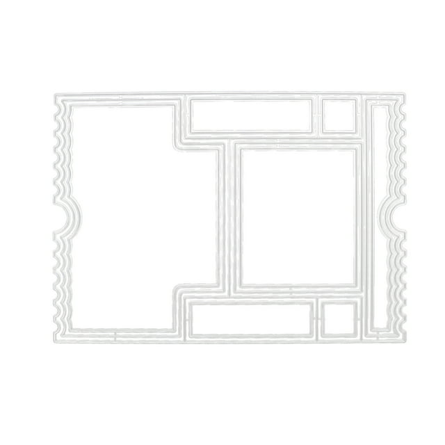 Caja con ranuras para tarjetas Papel plegable Arte Cuchillo Molde Troquel Relieve Manualidades y fabricación de tarjetas Plantilla de troquelado de acero al carbono para suministros de álbu Wmkox8yii FHAKJF755