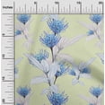 thumbnail image 2 of oneOone Cotton Poplin Twill Pale Yellow Fabric Florals Craft Projects Decor Fabric Printed By The Yard 56 Inch Wide, 2 of 6