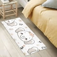 thumbnail image 5 of Bath Mat Soft Plush Non-Slip Absorbent Bathroom Rugs 39"x20" Cute Elephant Heads Face, 5 of 8
