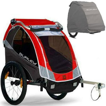 Burley Trailer Storage Cover - Burley Solo Trailer with Storage Cover - Red