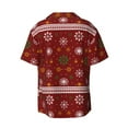 thumbnail image 2 of Disketp Men's Hawaiian Merry Christmas Print Shirts Button Down Holiday Beach Shirts-4X-Large, 2 of 7
