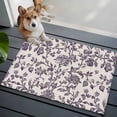 thumbnail image 4 of Farmhouse Purple Large Area Rugs for Bedroom Living Room, Soft Non Slip Carpet Bedside Rug, Vintage Flower Leaf Botanical Plant Rectangular Floor Cover Kitchen Accent Rug 2'x3' for Dining Room/Office, 4 of 9